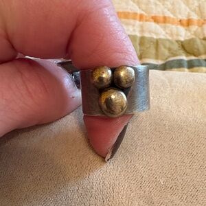 Sundance sterling Silver and brass Ring size 8